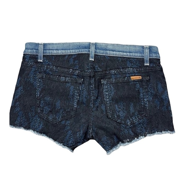 Vintage Y2K Joe’s Jeans Low Rise Mesh Lace Denim Jean Shorts Cutoffs 28 - Picture 2 of 11
